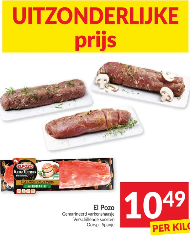 Promotie: Gemarineerd varkenshaasje