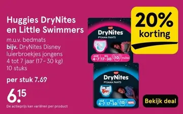 Aanbieding: Huggies DryNites en Little Swimmers