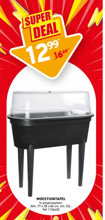 Promotie: Moestuintafel