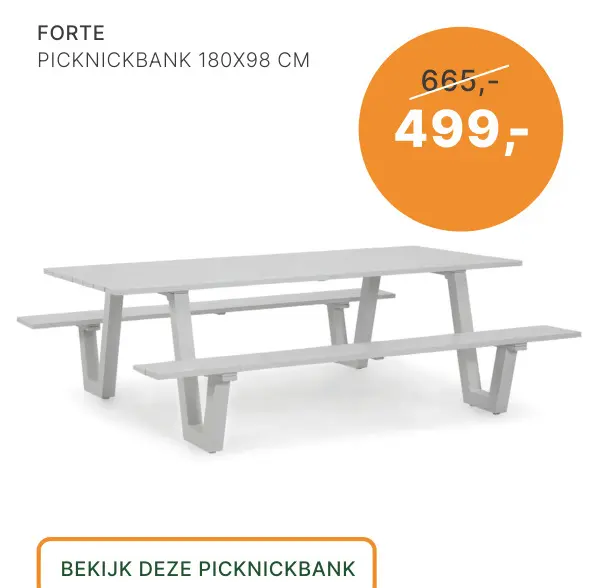 Aanbieding: Picknickbank