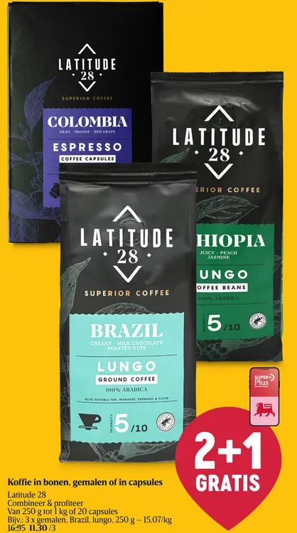 Promotie: Koffie in bonen, gemalen of in capsules
