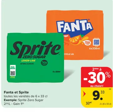Offre: Fanta et Sprite