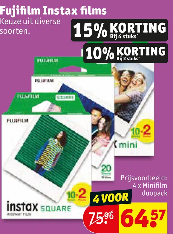 Promotie: Instax films