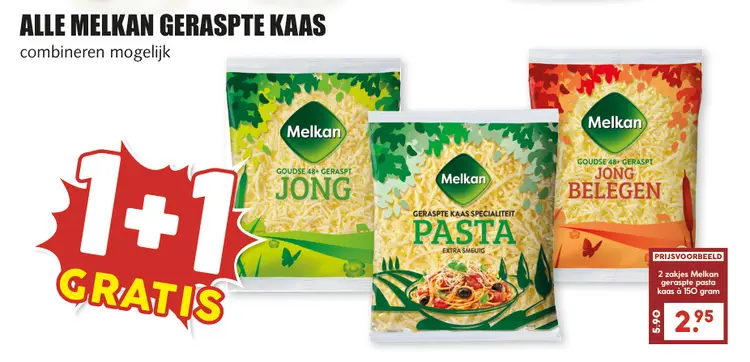 Aanbieding: Melkan Geraspte Kaas