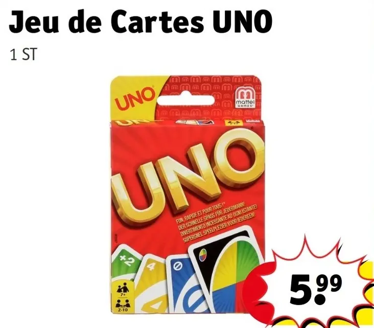 Offre: Jeu de Cartes UNO
