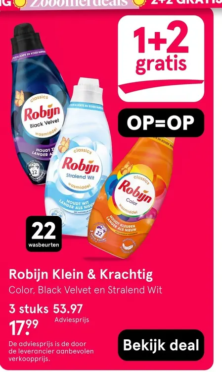 Aanbieding: Robijn Klein & Krachtig