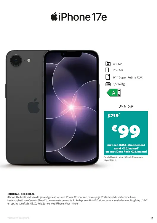 Promotie: iPhone 17e