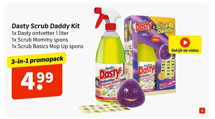 Aanbieding: Scrub Daddy Kit