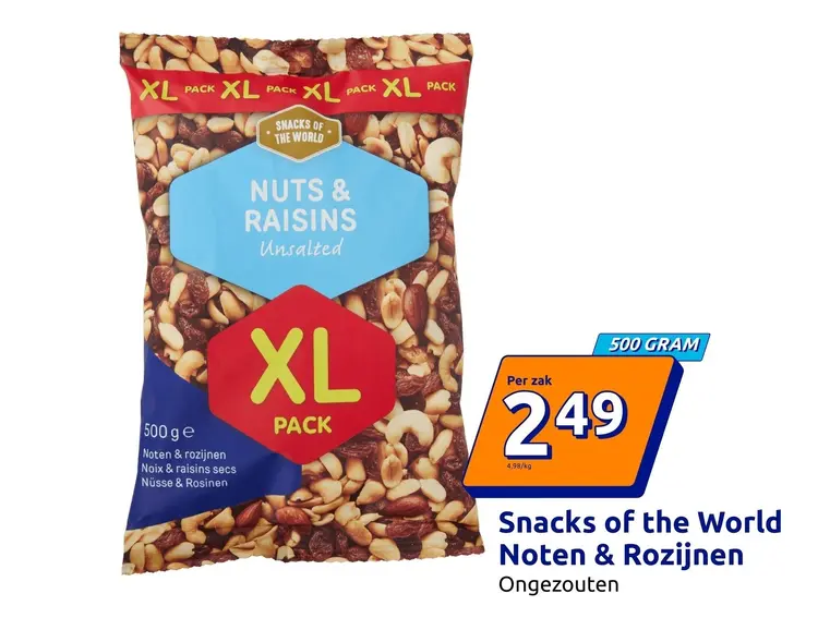Aanbieding: Noten en rozijnen