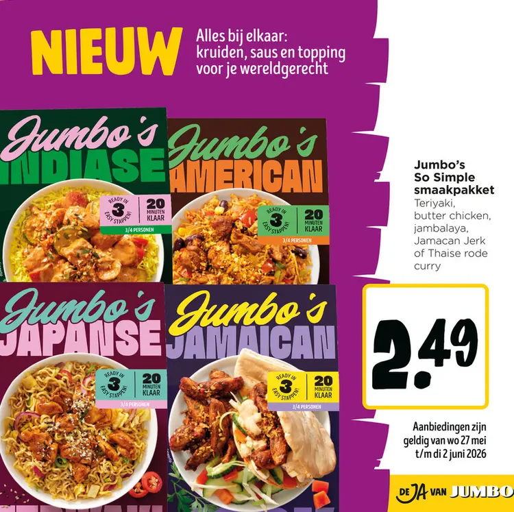 Aanbieding: Jumbo's So Simple smaakpakket
