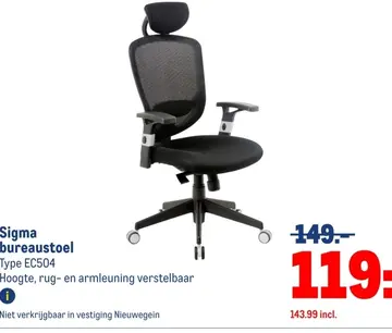 Aanbieding: Sigma bureaustoel