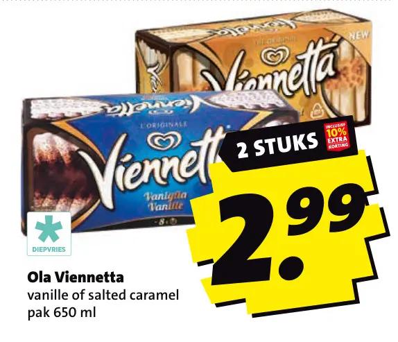 Aanbieding: Viennetta vanille of salted caramel