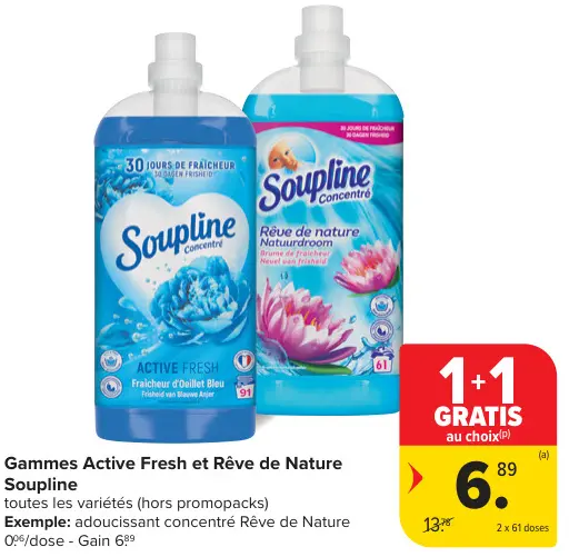 Offre: Gammes Active Fresh et Rêve de Nature