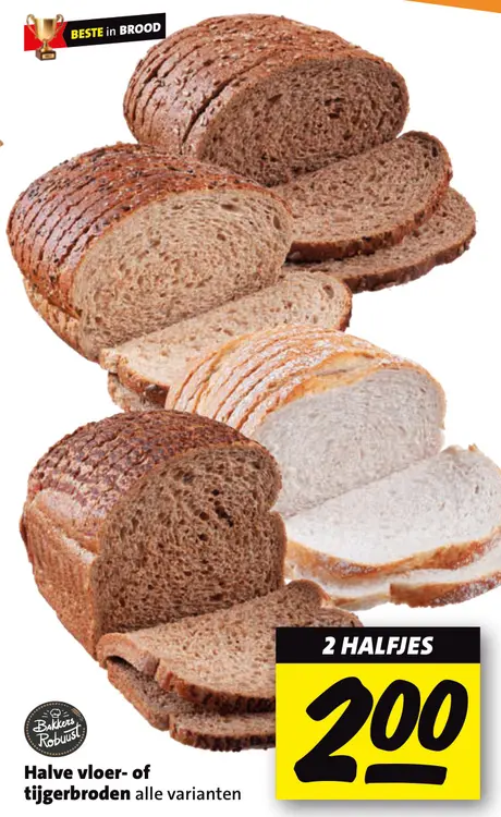 Aanbieding: Halve vloer- of tijgerbroden