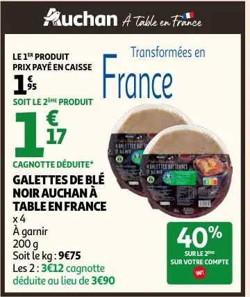 Offre: Galettes de blé noir