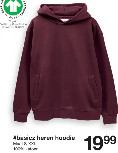 Promotie: #basicz Heren hoodie
