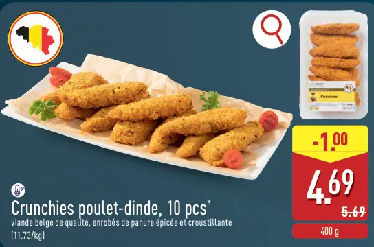 Offre: Crunchies poulet-dinde