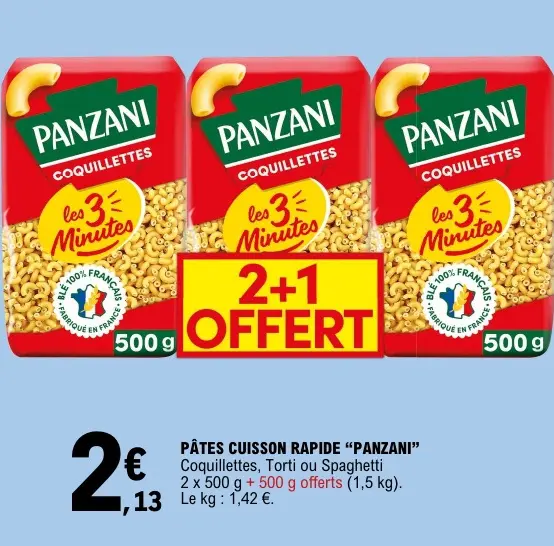 Promotie: Pâtes cuisson rapide