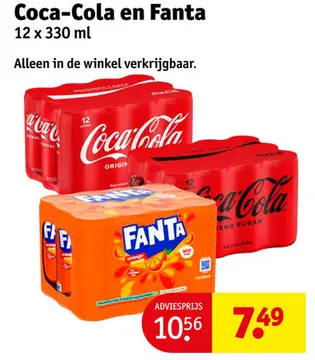 Aanbieding: Coca-Cola en Fanta