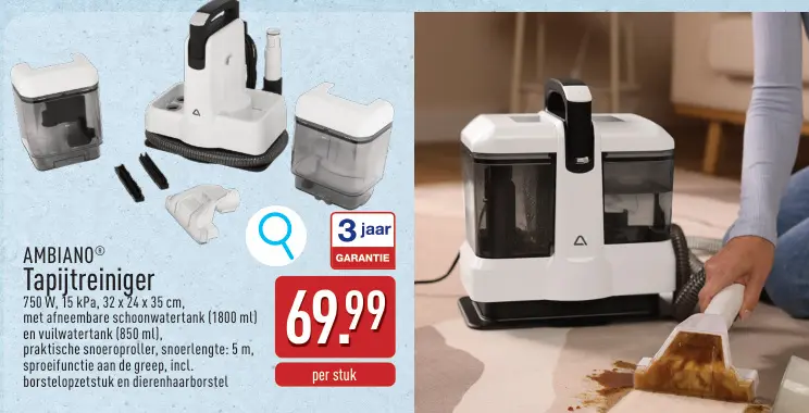 Promotie: Tapijtreiniger