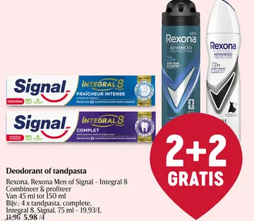 Aanbieding: Deodorant of tandpasta