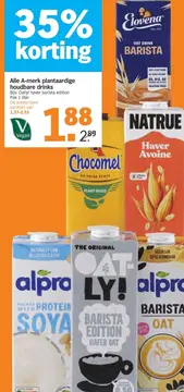Aanbieding: Alle A-merk plantaardige houdbare drinks