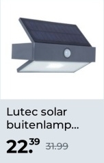 Aanbieding: Lutec solar buitenlamp