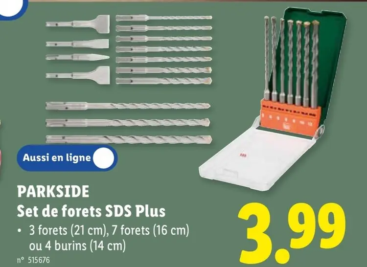 Offre: Set de forets SDS Plus