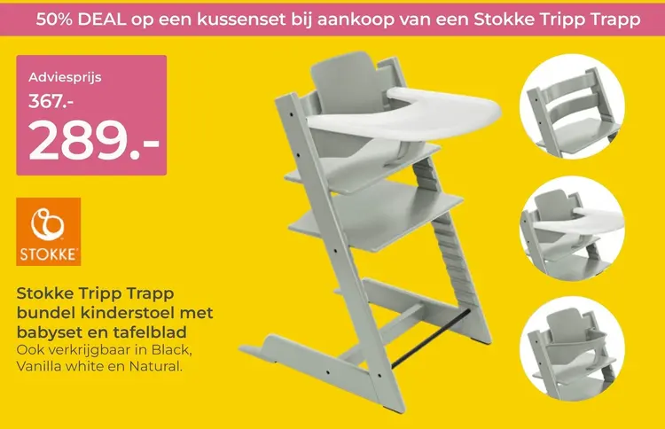 Aanbieding: Tripp Trapp bundel kinderstoel met bab