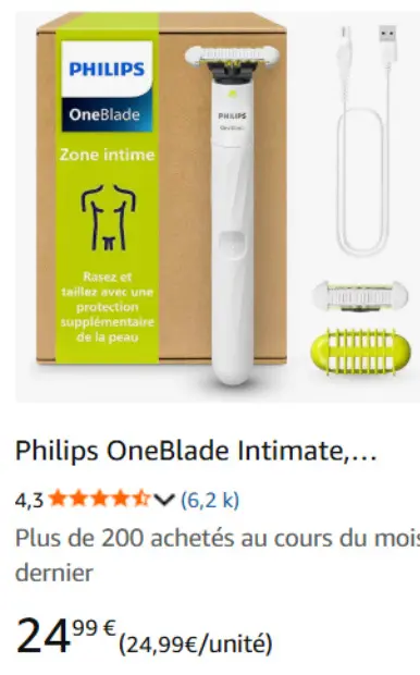 Offre: OneBlade Intimate