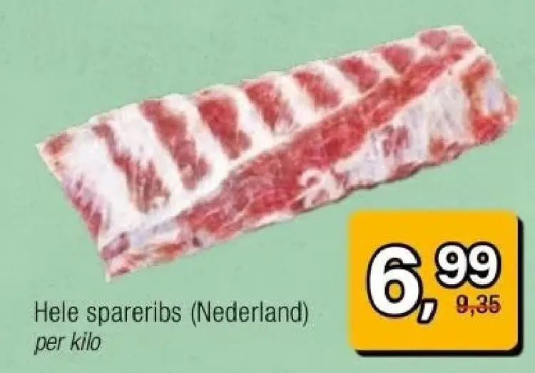 Aanbieding: Hele spareribs