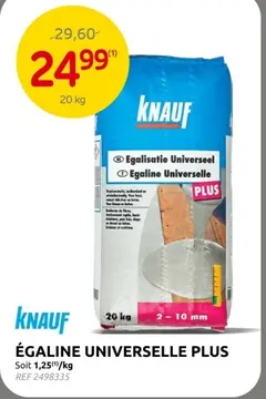 Offre: Égaline universelle plus