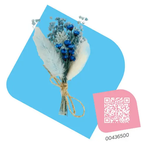 Aanbieding: Boeketje gedroogde bloemen