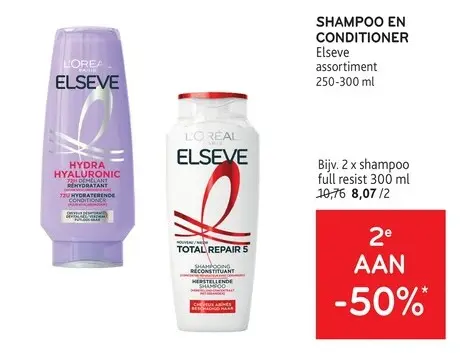 Promotie: Shampoo en conditioner