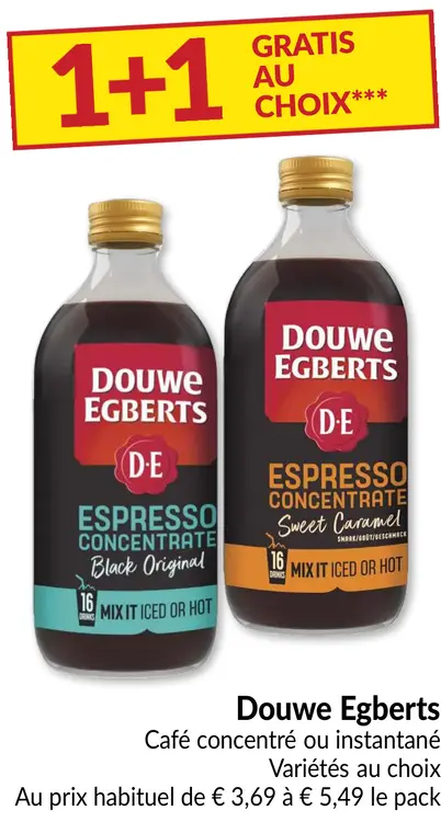 Offre: Café concentré ou instantané