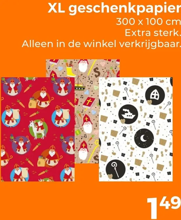 Aanbieding: XL geschenkpapier