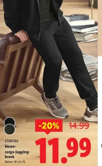 Aanbieding: Heren-cargo-jogging-broek