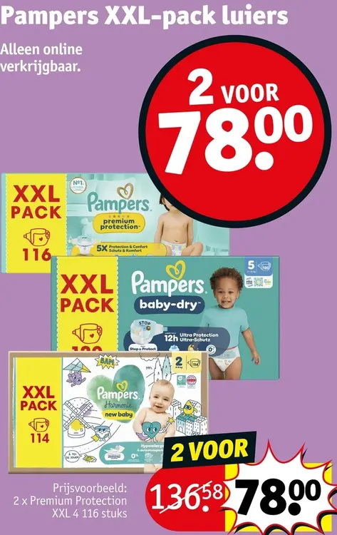 Promotie: XXL-pack luiers