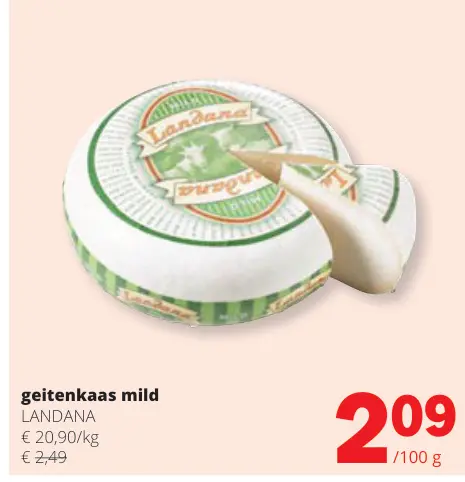 Promotie: geitenkaas mild