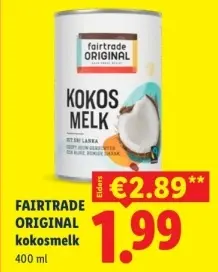 Aanbieding: Kokosmelk