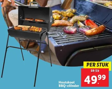 Aanbieding: Houtskool BBQ-cilinder