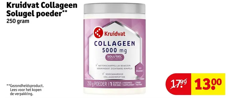 Aanbieding: Collageen Solugel poeder 250 gram