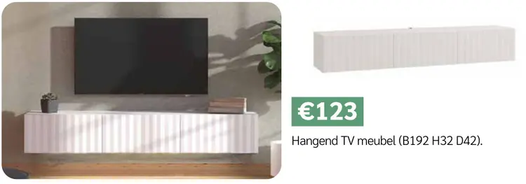 Promotie: Hangend TV-meubel