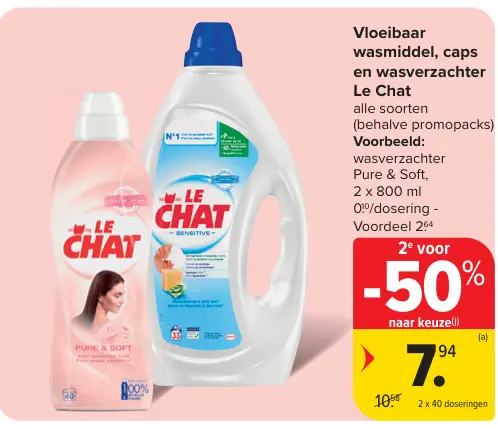 Promotie: Vloeibaar wasmiddel, caps en wasverzachter