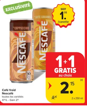 Offre: Café froid