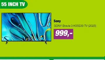 Aanbieding: SONY Bravia 3 K55S39 TV (2025)