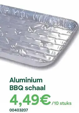 Aanbieding: Aluminium BBQ schaal