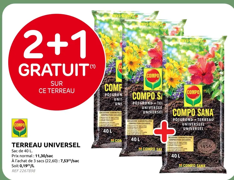 Offre: Terreau universel