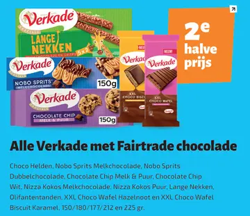 Aanbieding: Verkade met Fairtrade chocolade