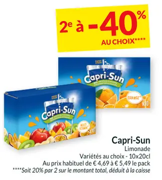 Offre: Capri-Sun Limonade